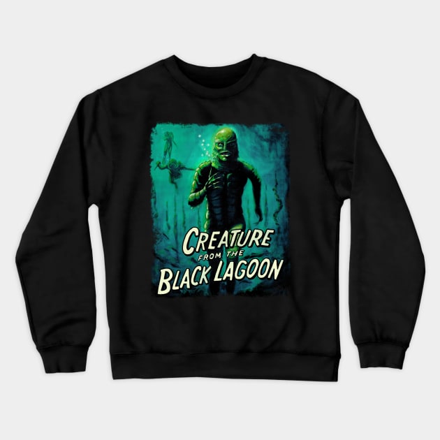 Creature from the Black Lagoon Crewneck Sweatshirt by DasFrank